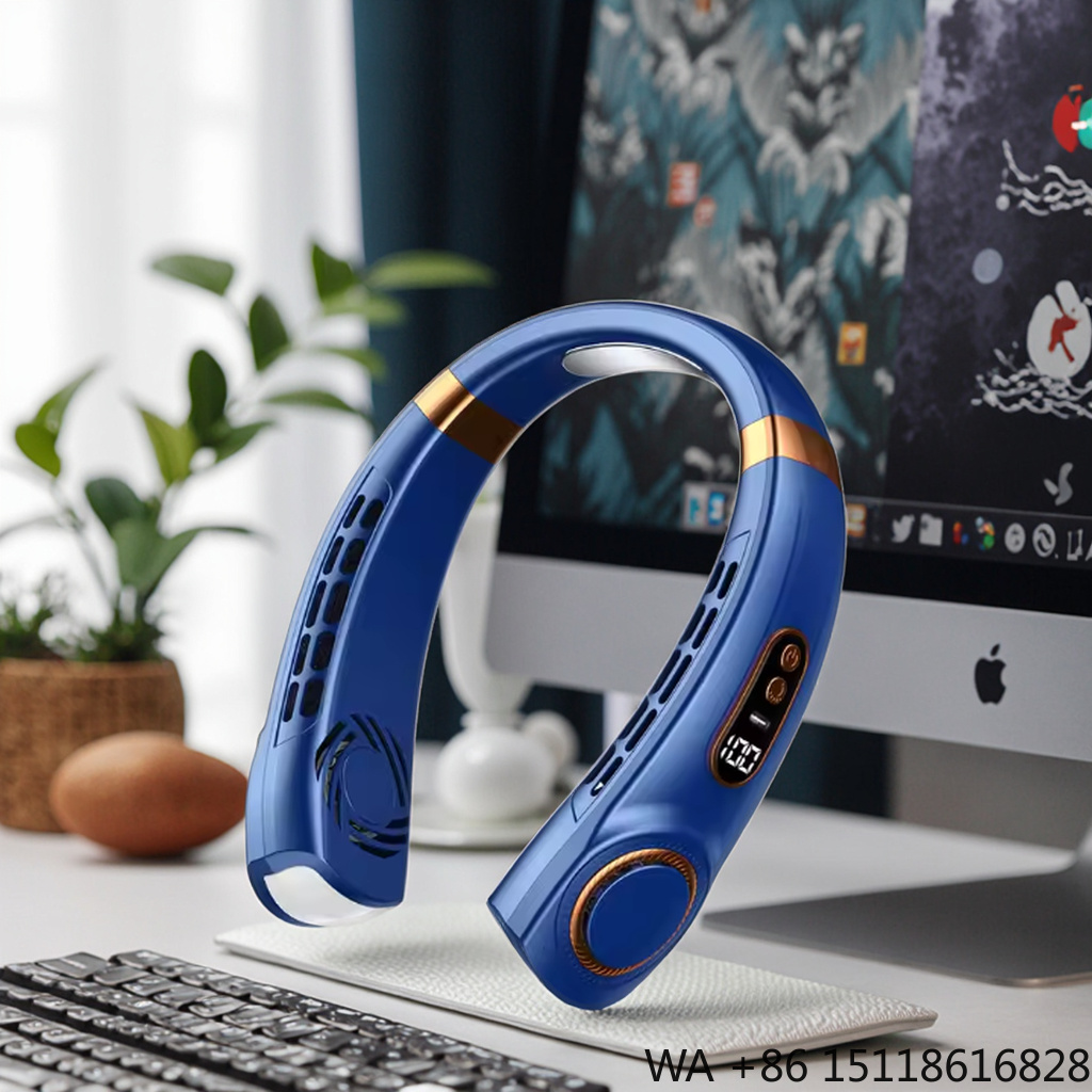 Air Conditioners - Draagbare USB-oplaadbare nekventilator met vijf snelheden,