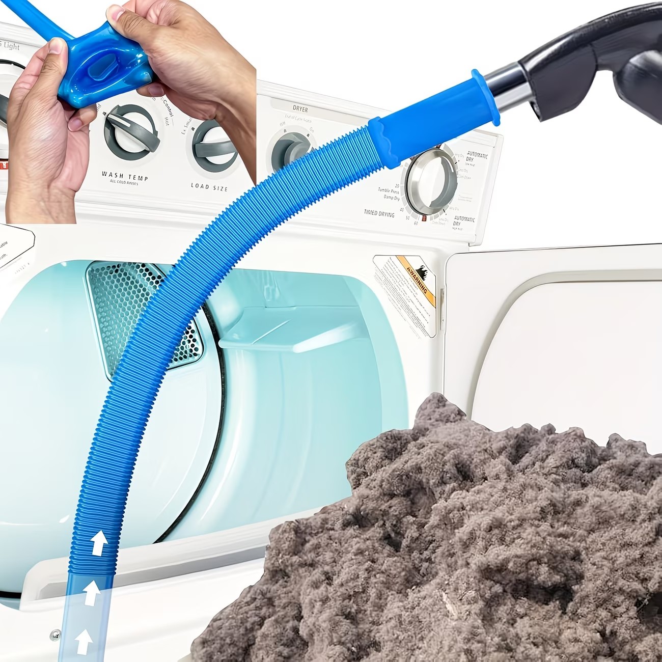 Laundry - 1-delige drogerontstopper slang - flexibele garenverwijderende