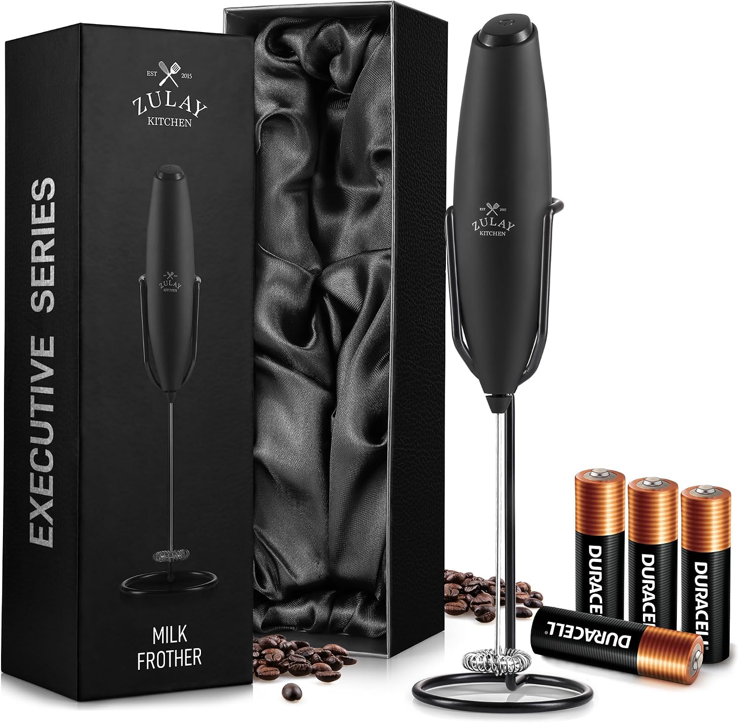 Electric Milk Frother Handheld - Elektrische melkopschuimer, draagbare schuimmaker voor latte