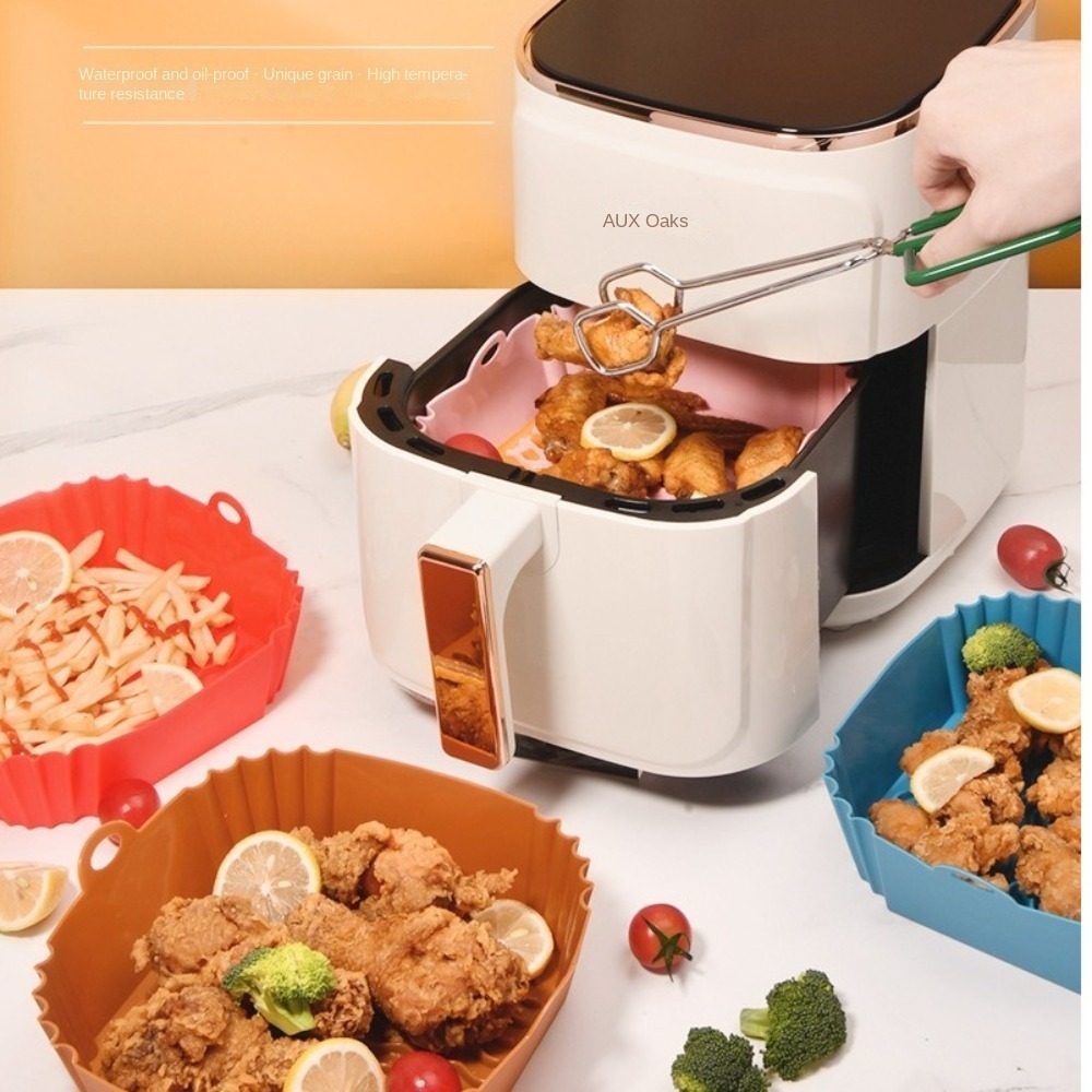 Air Fryer Silicone Pot Liner - Anti-aanbak siliconen airfryer liners, zachte accessoires