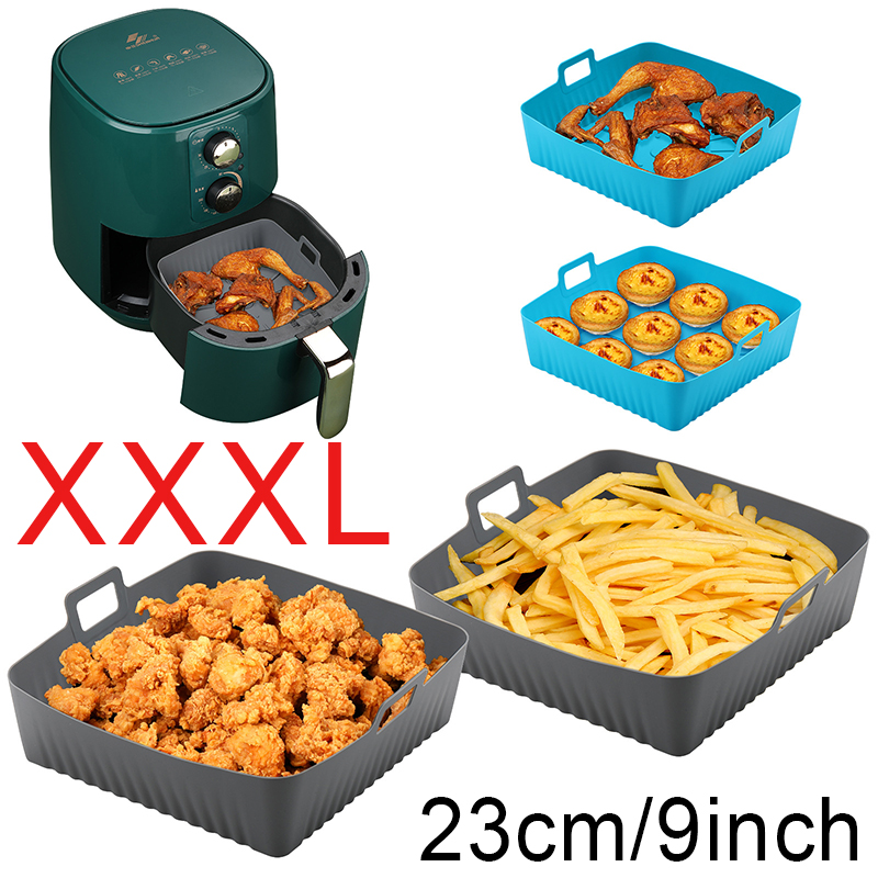 Air Fryer Silicone Pot Liner - Vierkante Grote Siliconen Air Friteuse Liners