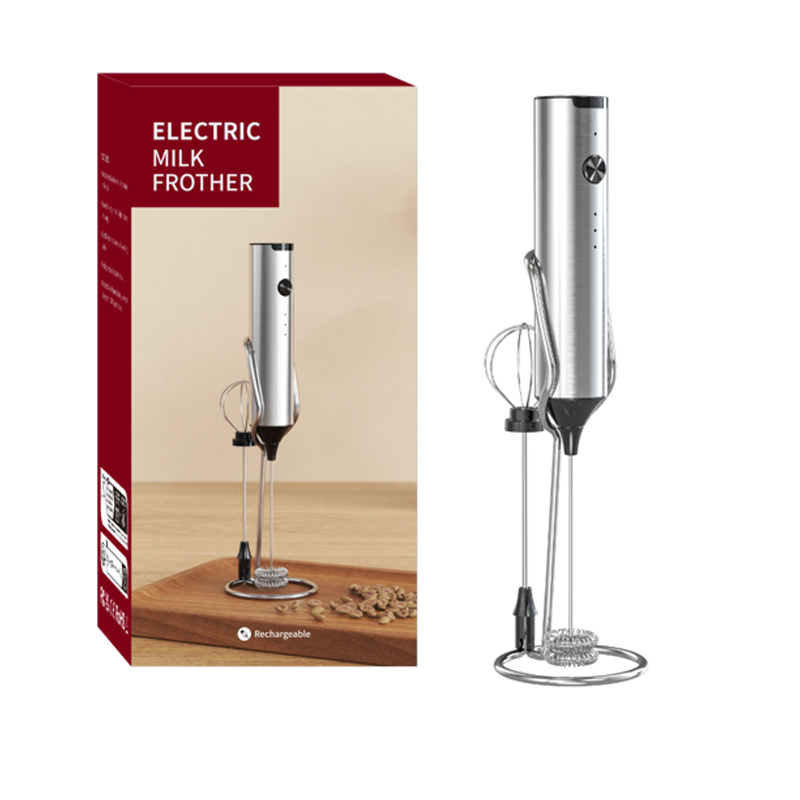 Immersion Hand Blender Set - Draadloze elektrische mini-melkopschuimer Koffiegarde Draagbare eierklopper
