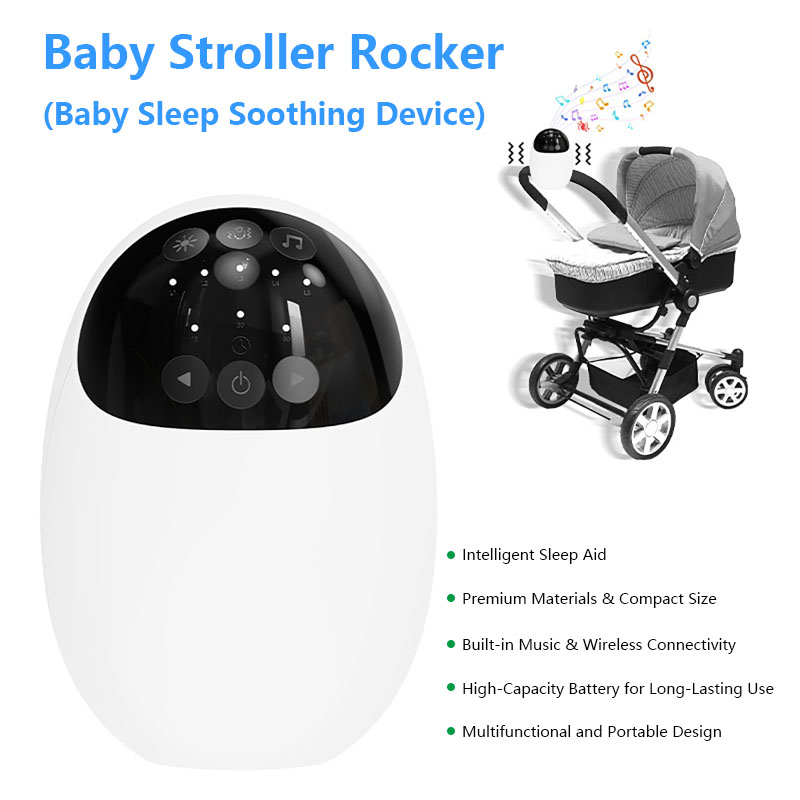 Home Appliances - Draagbare buiten-babywieg met nachtlampje, Bluetooth-speaker, witte