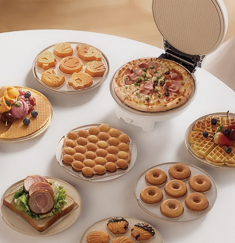 Mini Waffle Maker Machine - 750W Mini Sandwich Maker Elektrische Pannenkoek