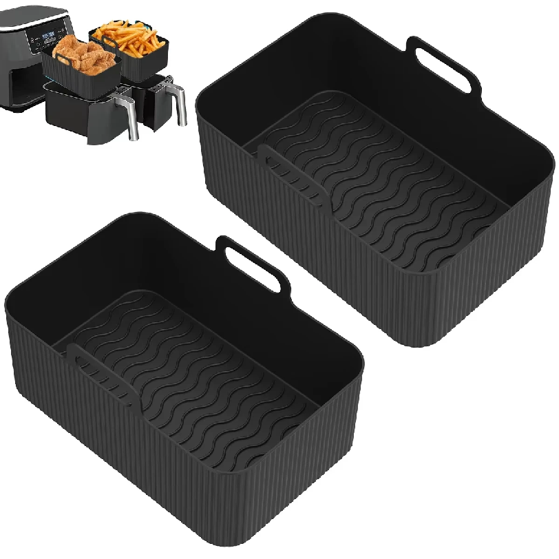 Air Fryer Silicone Pot Liner - 2 stuks siliconen pan voor airfryer,
