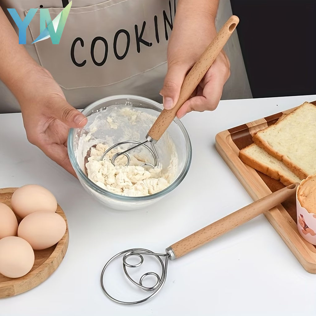 Immersion Hand Blender Set - Roestvrijstalen handmixer Deegkneeder Handmatige deegklopper Meelblender