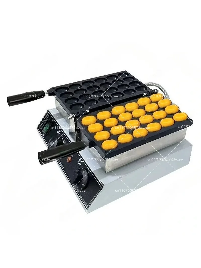 Mini Waffle Maker Machine - Mini Ovale Eierwafelmaker met Anti-aanbaklaag, voor