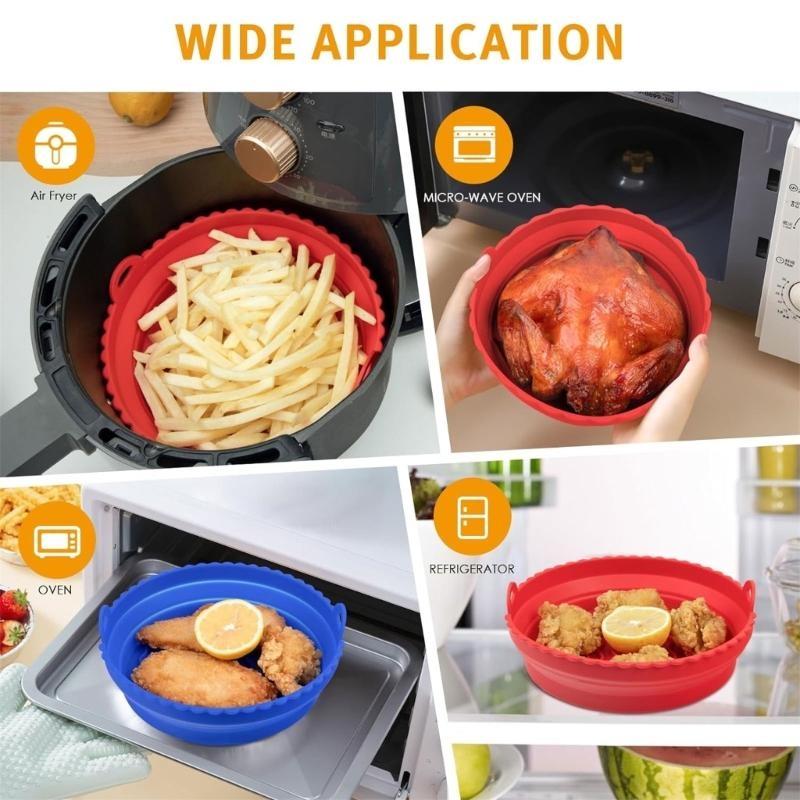Air Fryer Silicone Pot Liner - D0AB 2-pack luchtfriteuse siliconen voeringen potten