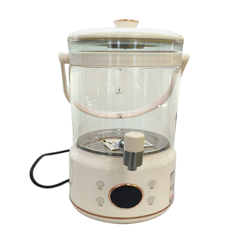 Electric Kettle Temperature Control - Witte draadloze elektrische glazen waterkoker met