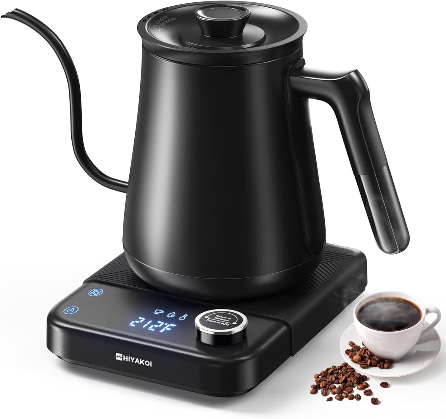 Electric Kettle Temperature Control - Elektrische waterkoker met zwanenhals met ±1