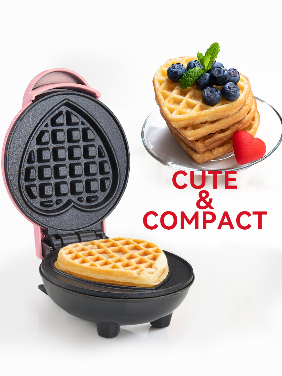Mini Waffle Maker Machine - Mini-wafelmaker, elektrisch keukenapparaat voor auto &