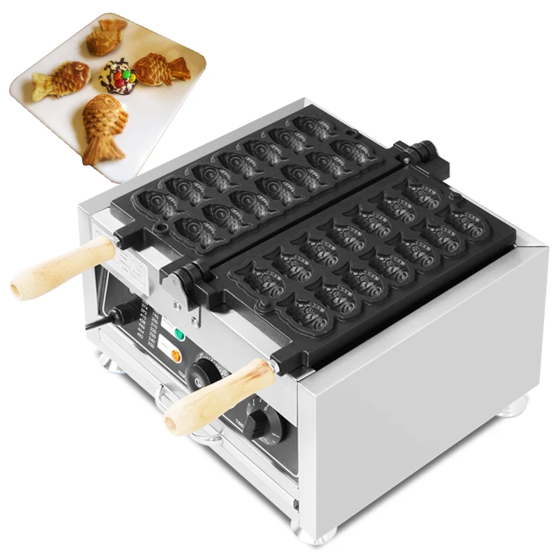 Mini Waffle Maker Machine - Mini Vis Vormige Wafels Ijzer Cake