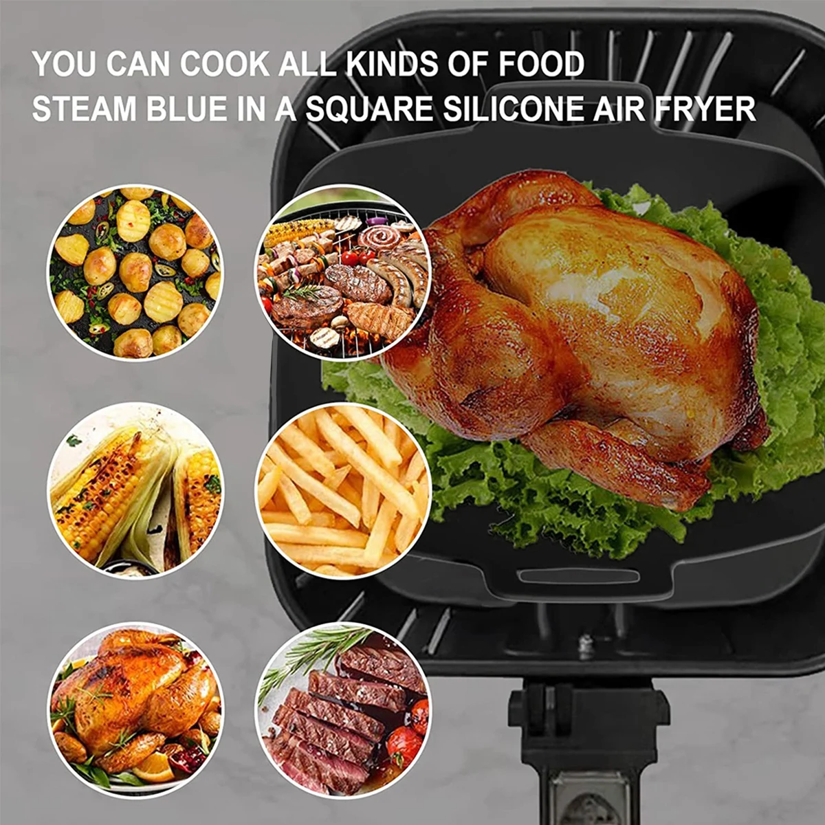 2 Stuks Lucht Friteuse Silicon - Air Fryer Silicone Pot Liner recensie en prijs
