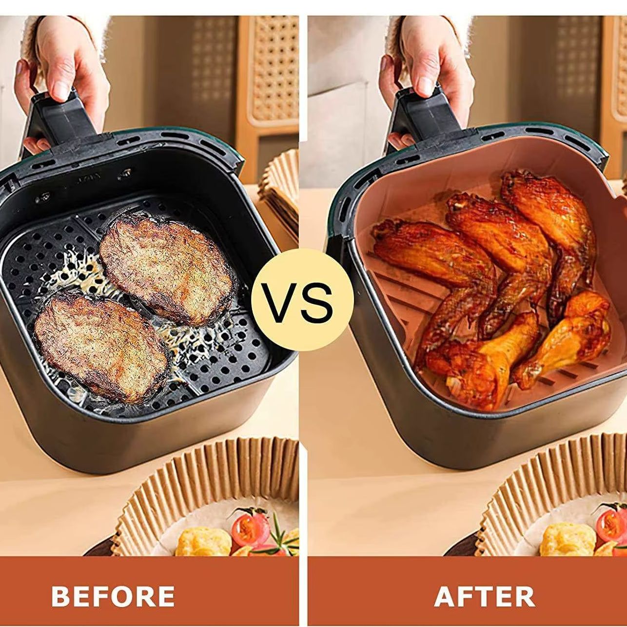 Non-stick 8.2inch Air Friteuse - Air Fryer Silicone Pot Liner recensie en prijs