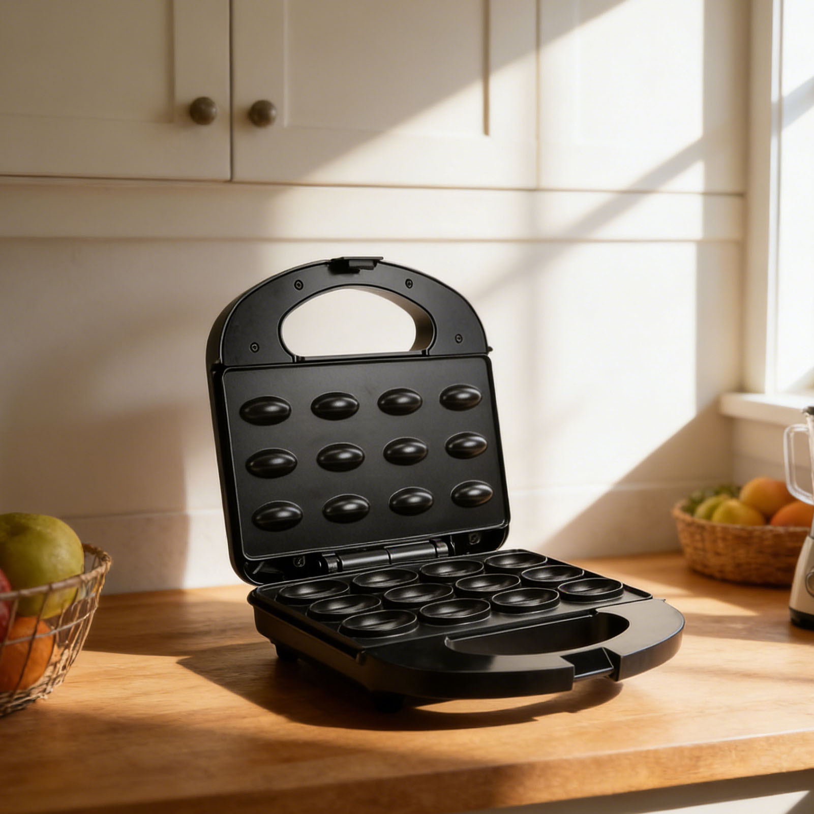 12 Walnut Cookie Maker Non Sti - Mini Waffle Maker Machine recensie en prijs