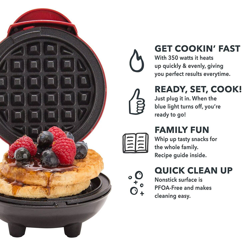 Mini-wafelijzer Bubble Egg Cak - Mini Waffle Maker Machine recensie en prijs