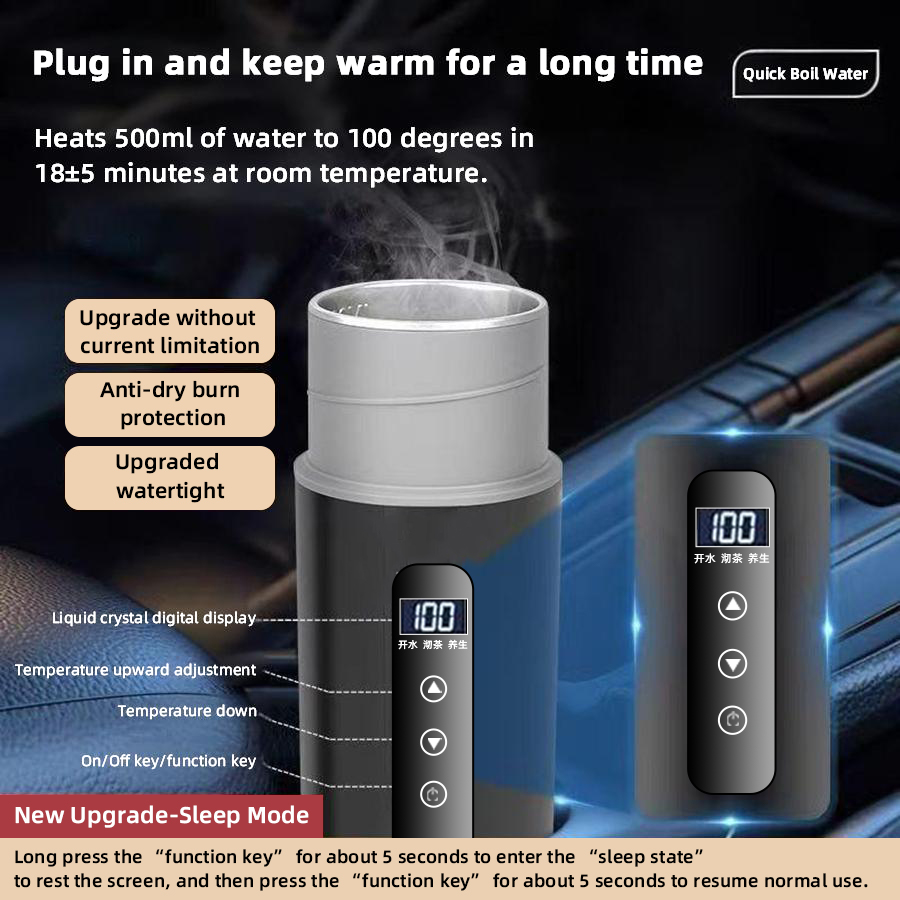 12V 24V Auto Verwarming Cup 50 - Electric Kettle Temperature Control recensie en prijs