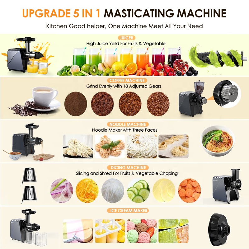 Commerciële multifunctionele k - Electric Slow Juicer Cold Press recensie en prijs