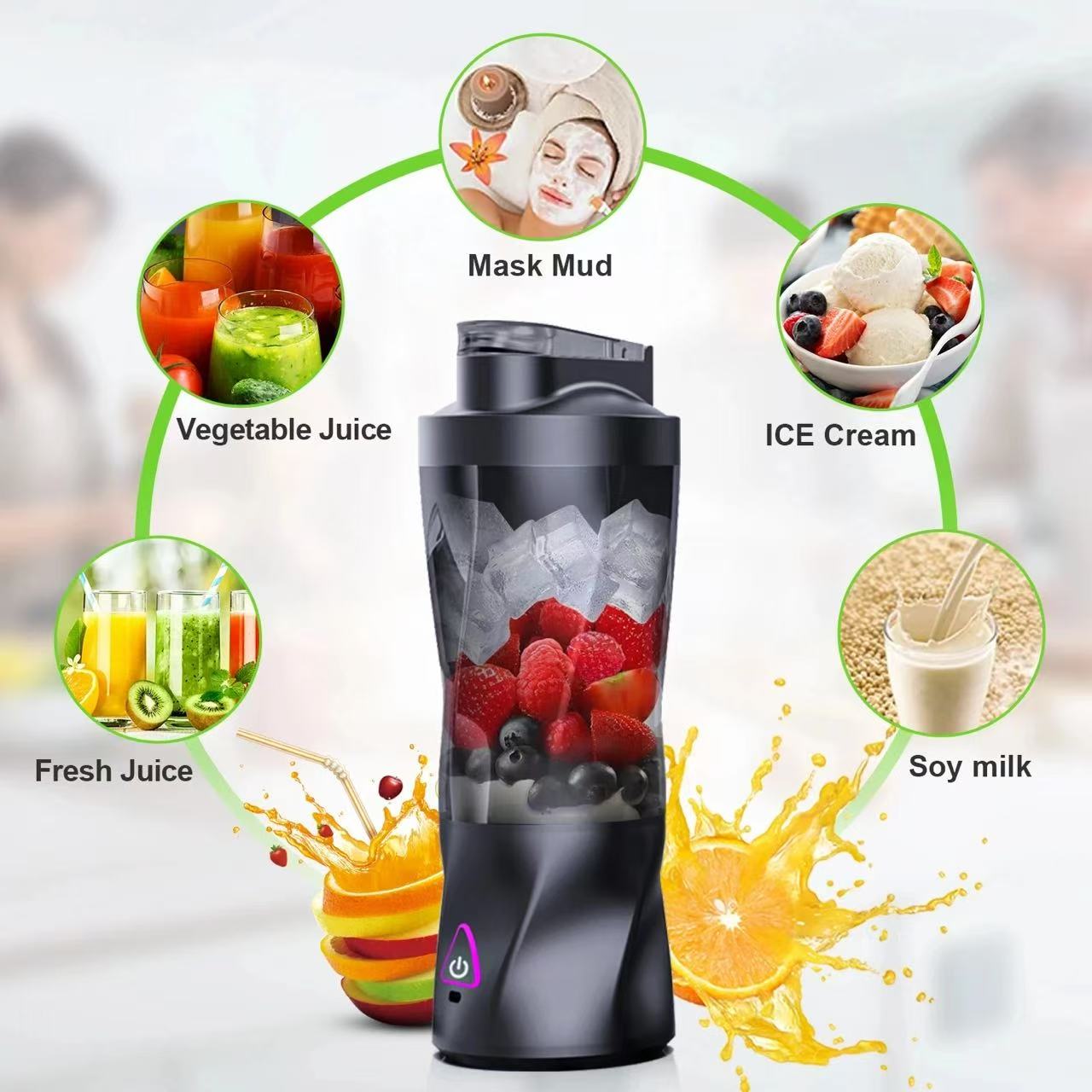 Draagbare elektrische sapcentr - Portable Blender Usb Rechargeable recensie en prijs