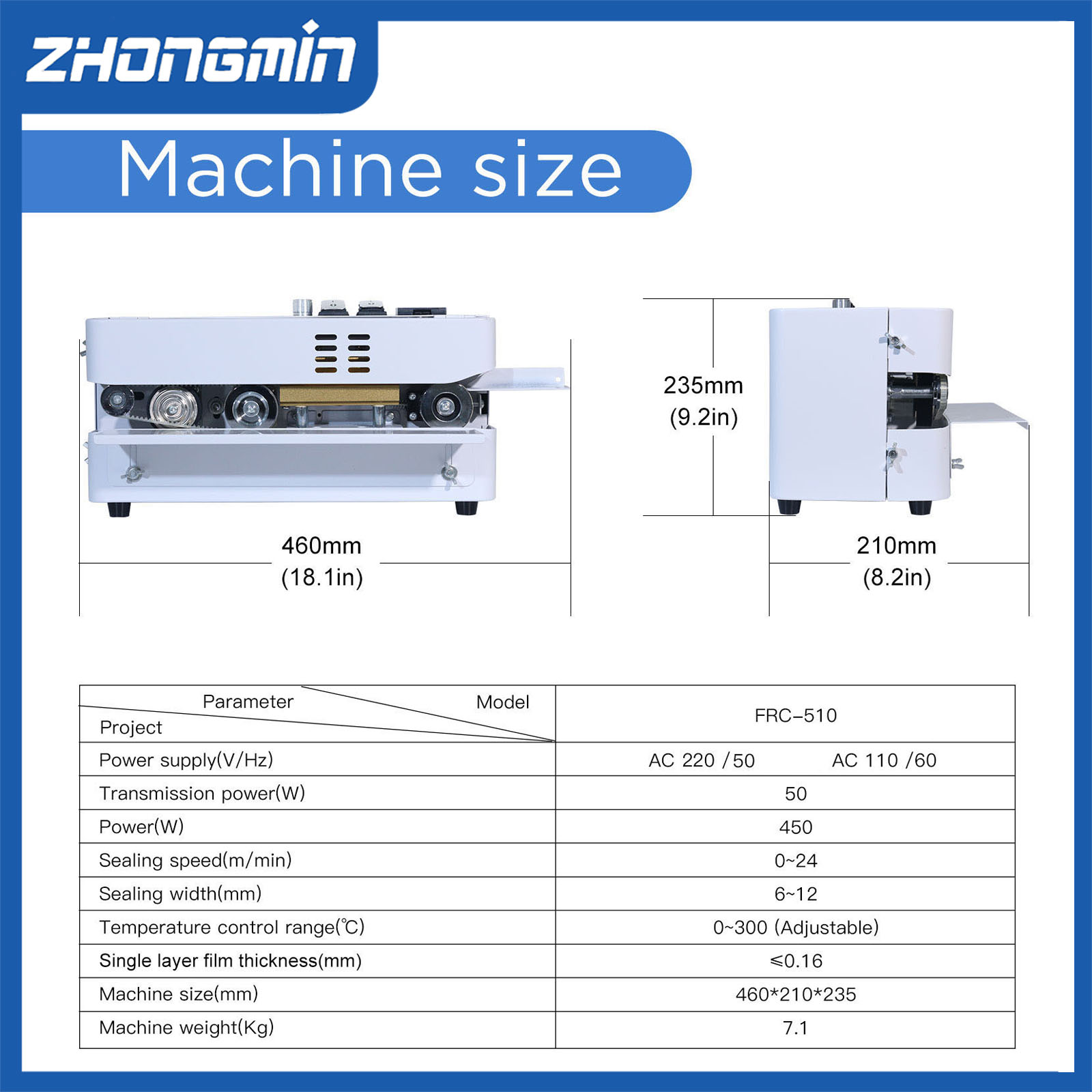 ZHONGMIN Elektrische Vacuümsea - Food Vacuum Sealer Machine recensie en prijs