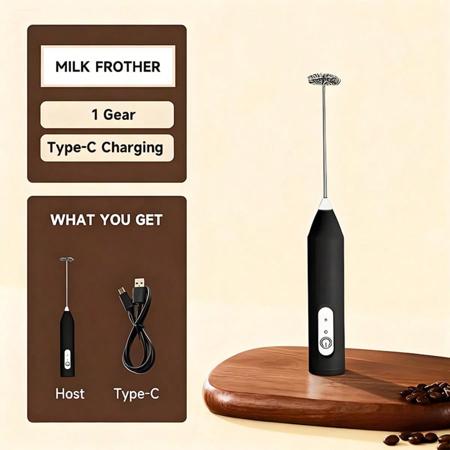 1-pack draagbare elektrische m - Electric Milk Frother Handheld recensie en prijs