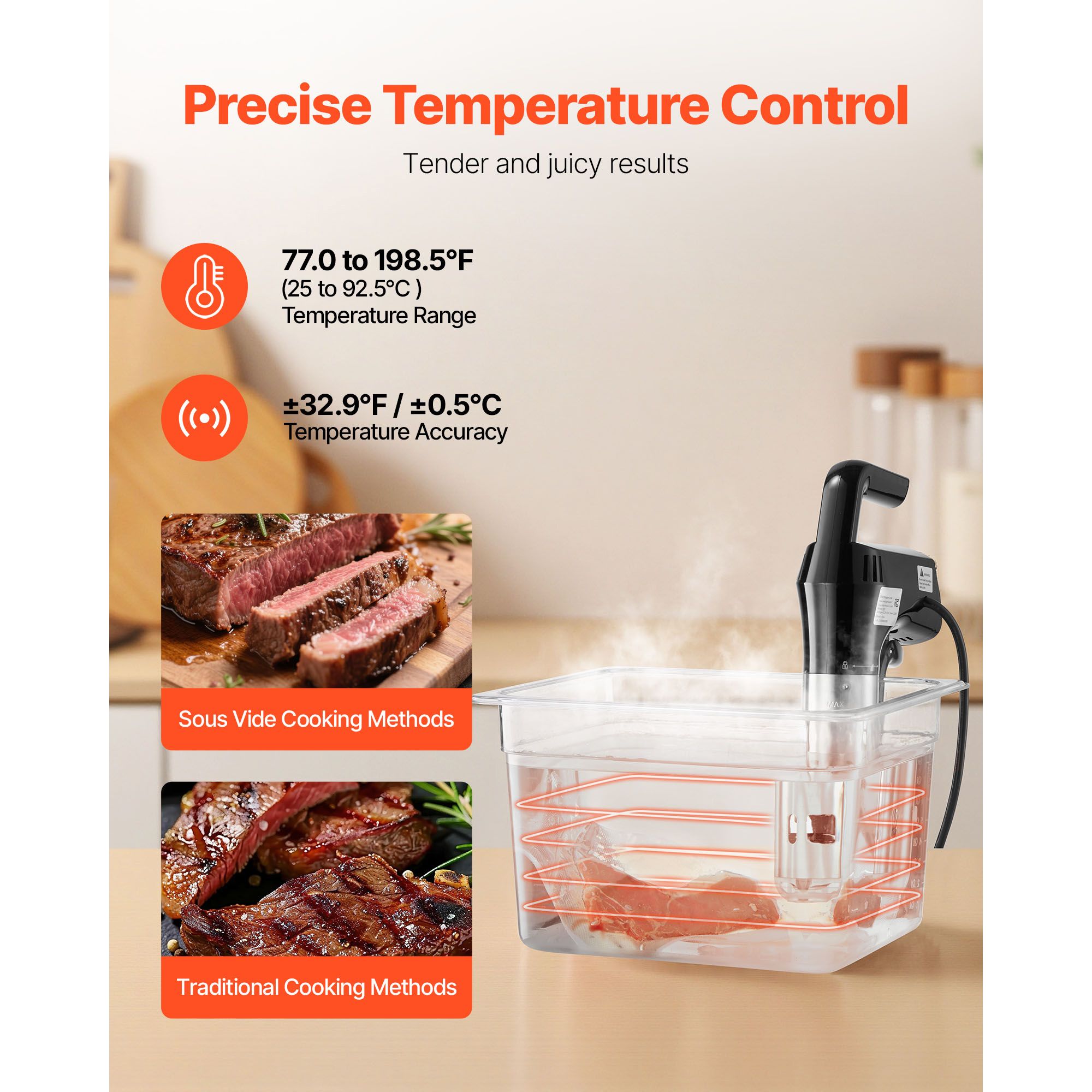Sous Vide Precisiekooktoestel, - Digital Sous Vide Precision Cooker recensie en prijs