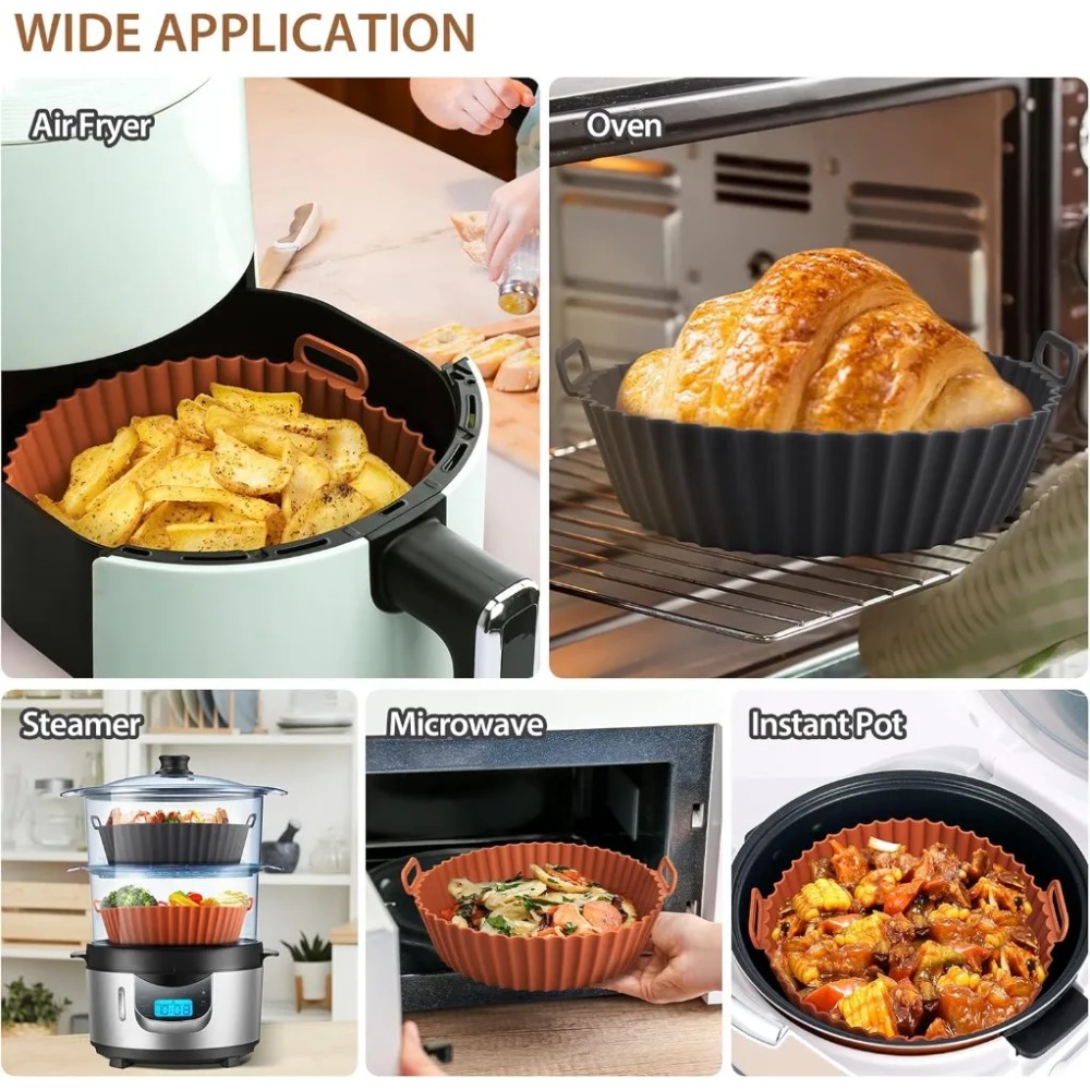 Airfryer siliconen mandje herb - Air Fryer Silicone Pot Liner recensie en prijs