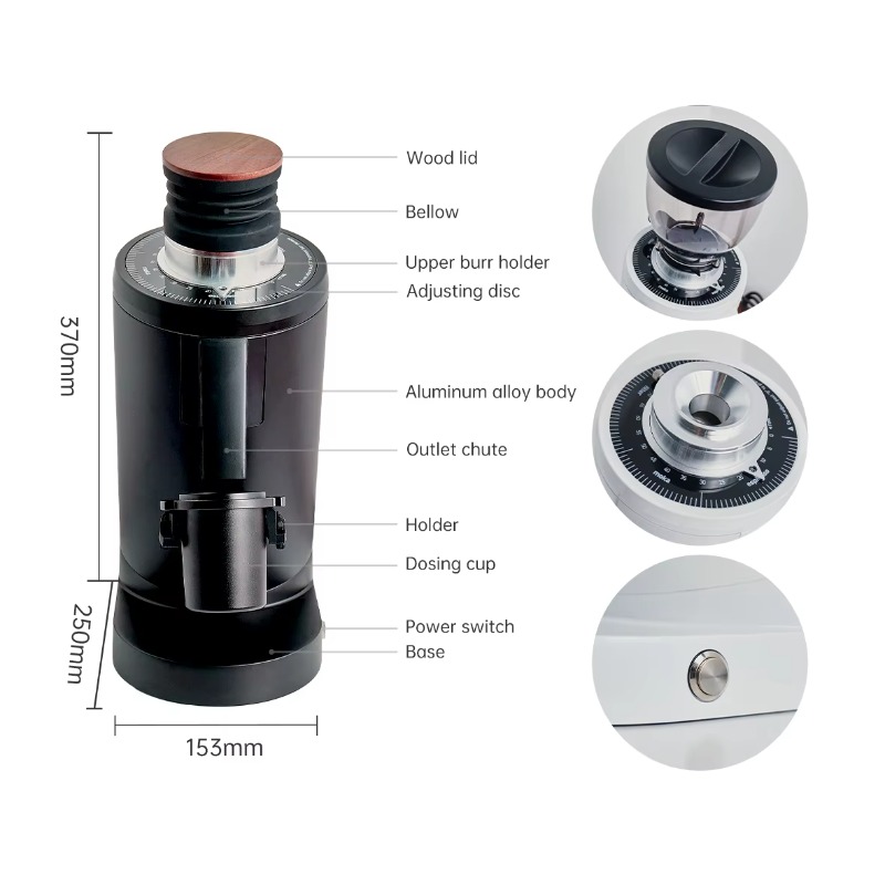 Professionele DF83 Espresso Bo - Coffee Bean Grinder Electric recensie en prijs