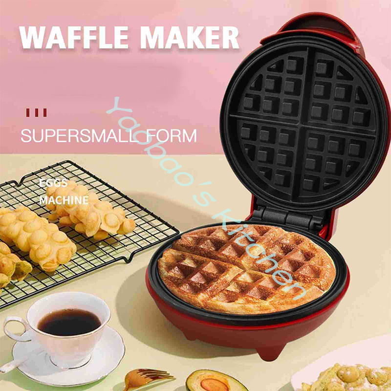 Mini Elektrische Draagbare Gri - Mini Waffle Maker Machine recensie en prijs
