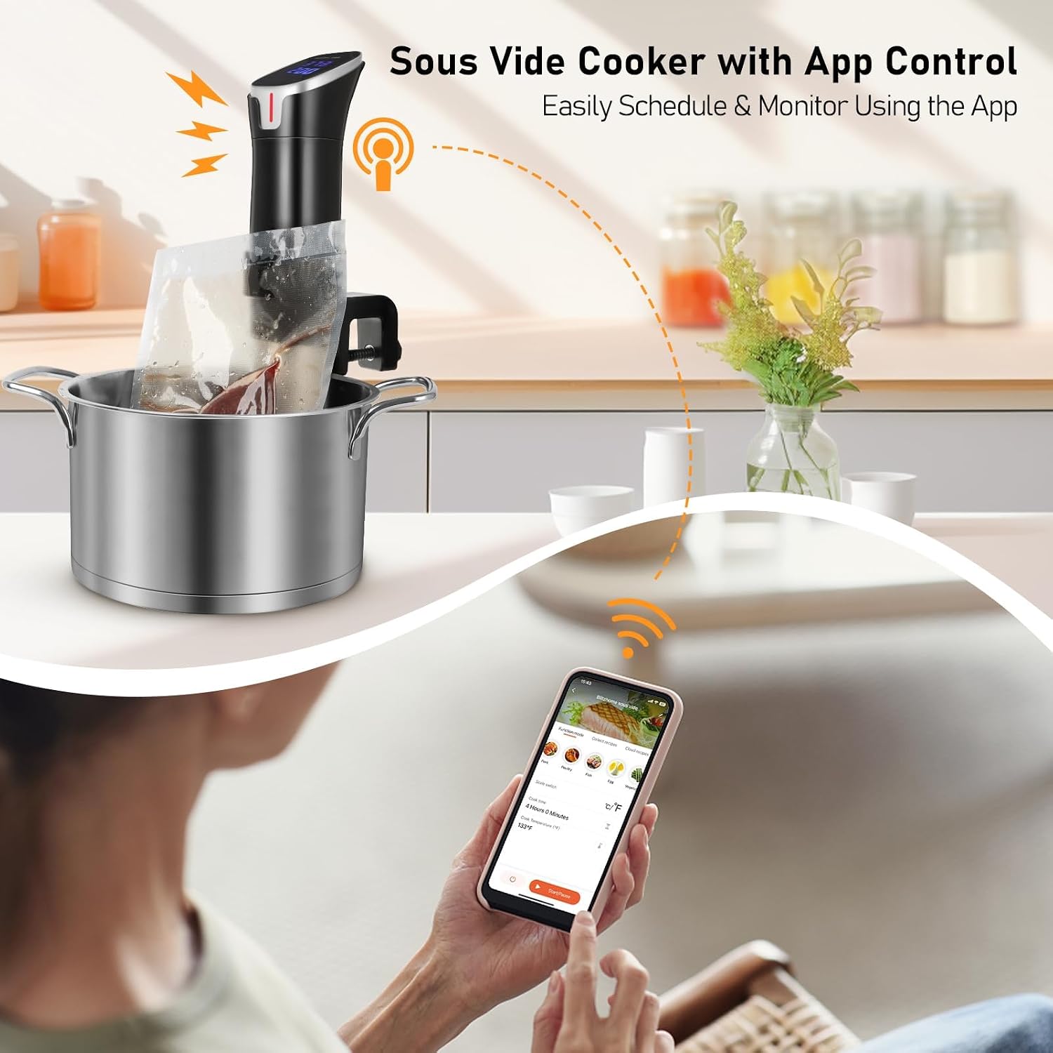 1100W app-gestuurde precisie s - Digital Sous Vide Precision Cooker recensie en prijs