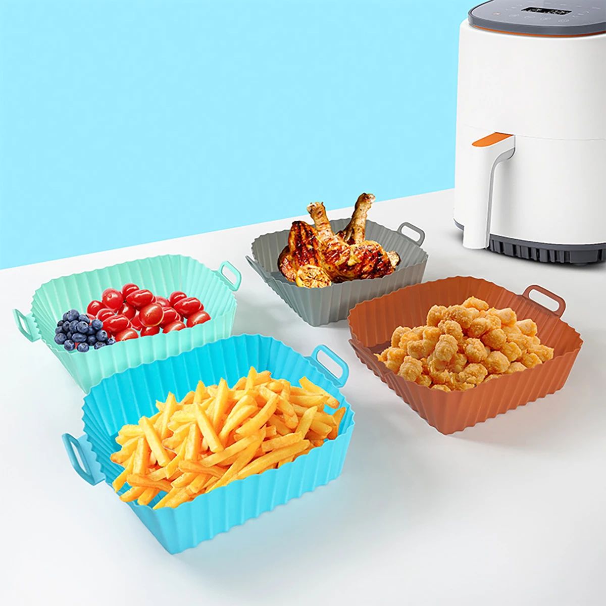 Siliconen Friteusevorm Luchtfr - Air Fryer Silicone Pot Liner recensie en prijs